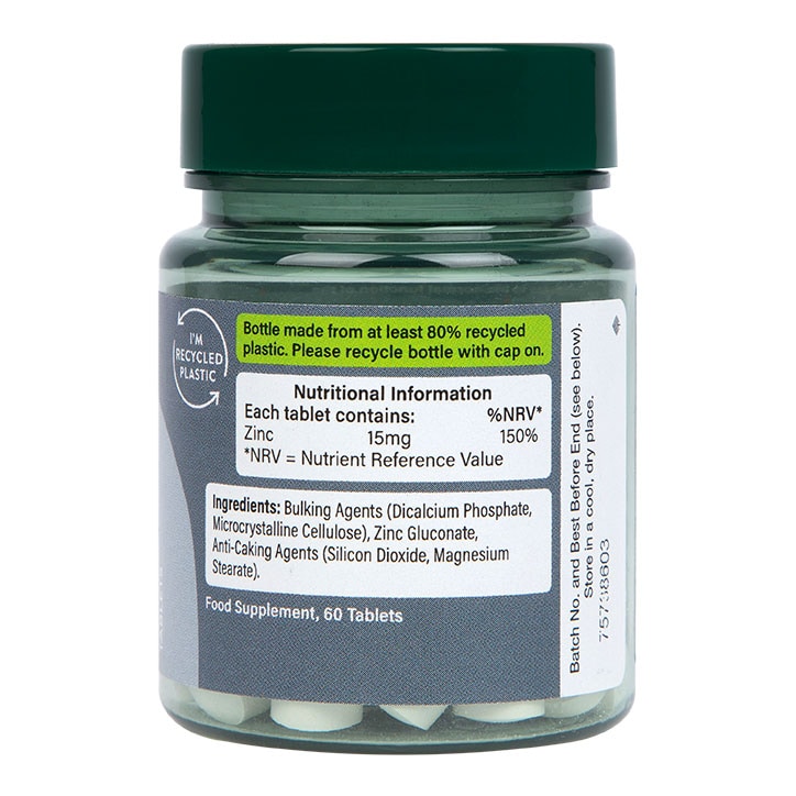 Holland & Barrett Zinc 15mg 60 Tablets